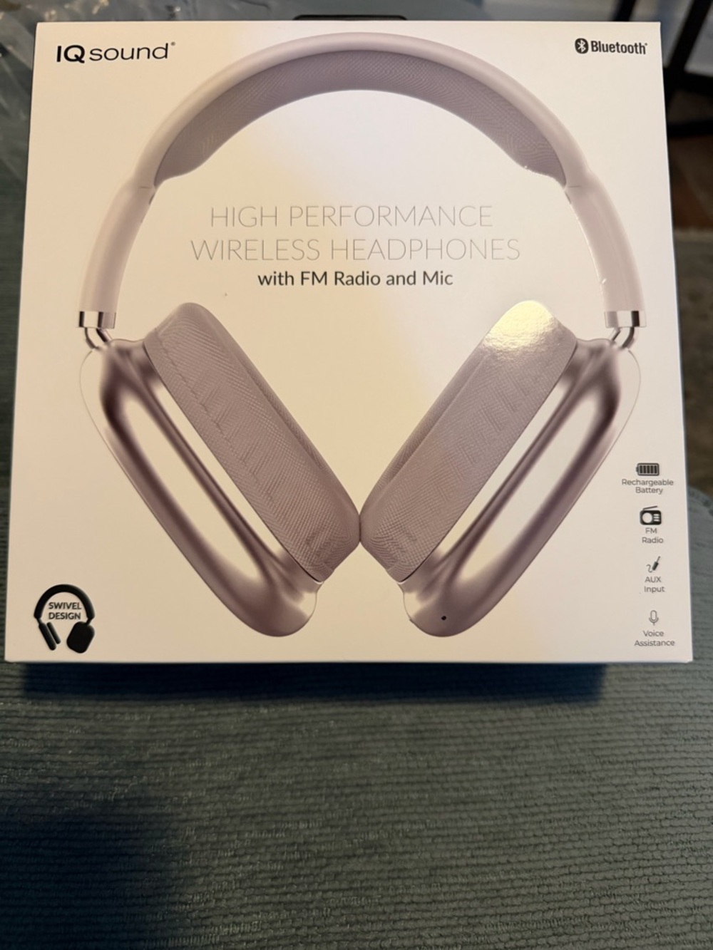 Wireless Over-Ear Headphones — Silver